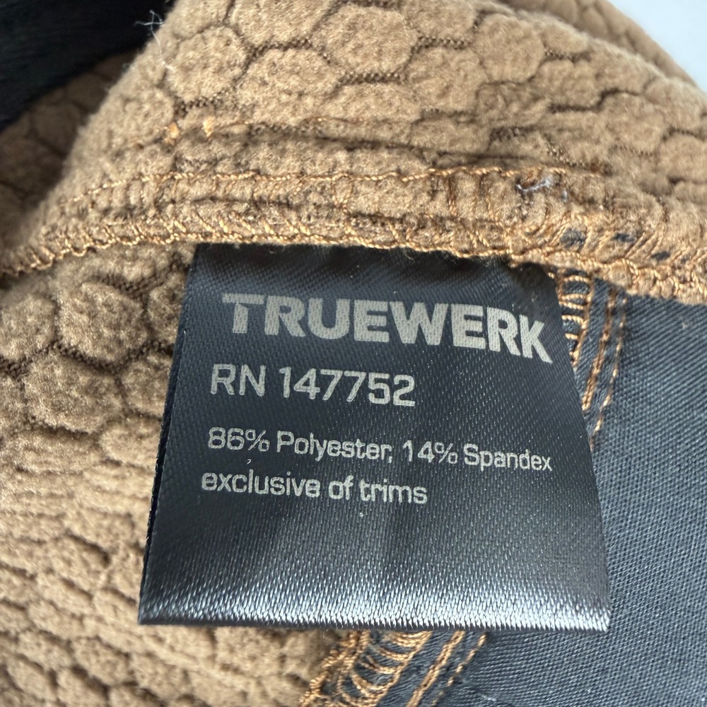 NEW Truewerk T3 Werkpant Mens 36x30 Brown Fleece Lined Technical Work Pants - Picture 9 of 13